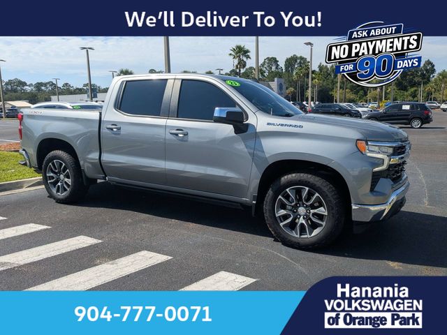 Sterling Gray Metallic 2023 Chevrolet Silverado 1500 Pickup Truck Four-Wheel Drive Automatic