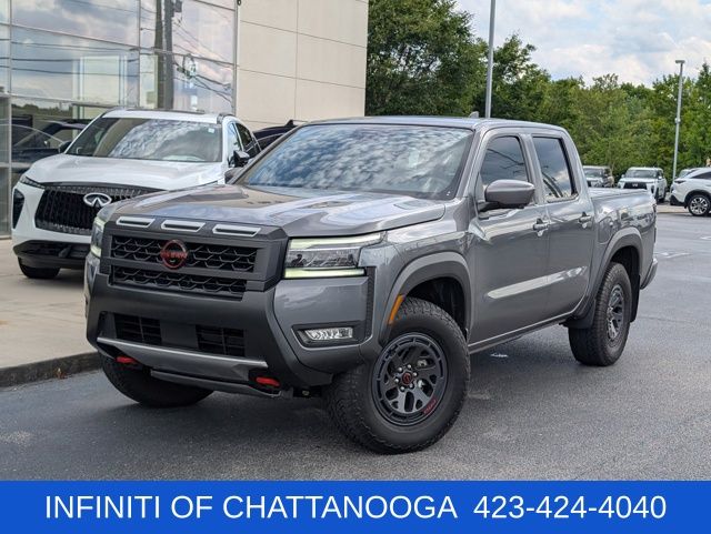 Gray (Gun Metallic) 2025 Nissan Frontier Pickup Truck Four-Wheel Drive 9-Speed Automatic Overdrive