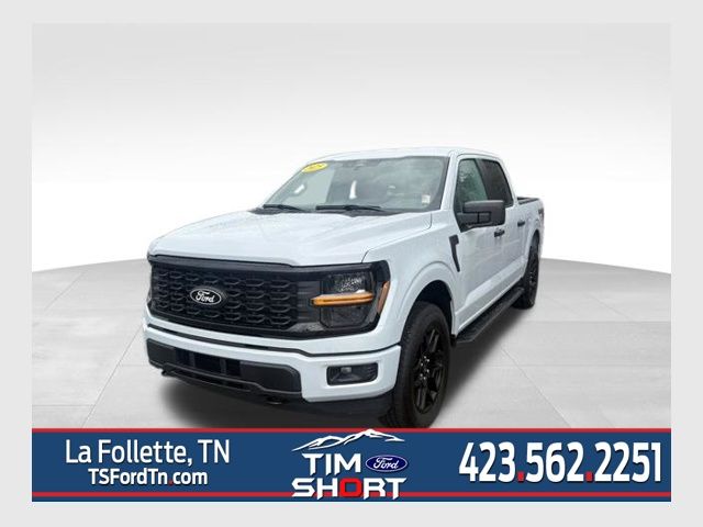 White Metallic 2025 Ford F-150 STX SuperCrew 4WD Pickup Truck Four-Wheel Drive Automatic
