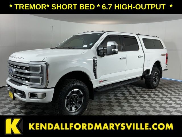 White Metallic 2024 Ford F-350 Super Duty Pickup Truck Four-Wheel Drive Automatic