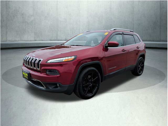 Deep Cherry Red Crystal Pearlcoat 2016 Jeep Cherokee Limited 4WD SUV / Crossover Four-Wheel Drive 9-Speed Automatic