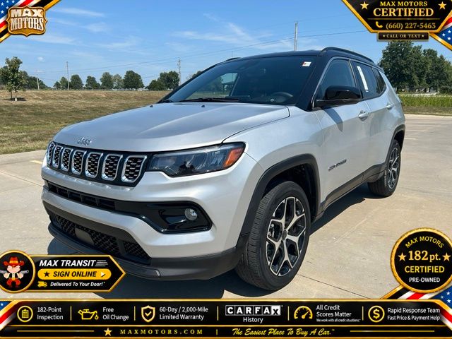 Silver Zynith Metallic Clearcoat 2025 Jeep Compass SUV / Crossover Four-Wheel Drive 8-Speed Automatic