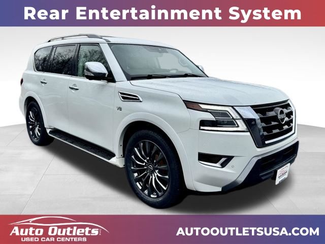 Aspen White Tricoat 2021 Nissan Armada Platinum 4WD SUV / Crossover Four-Wheel Drive 7-Speed Automatic