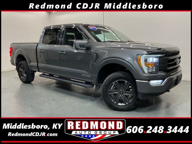 Gray 2022 Ford F-150 Pickup Truck Four-Wheel Drive Automatic