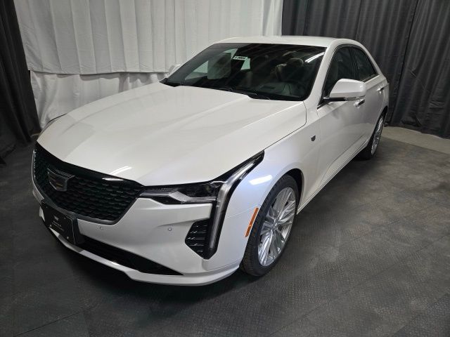 Crystal White Tricoat 2025 Cadillac CT4 Sedan Rear-Wheel Drive 8-Speed Automatic