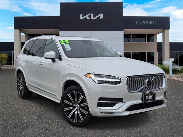 White 2025 Volvo XC90 B6 Plus Bright Theme 7-Passenger AWD SUV / Crossover All-Wheel Drive Automatic