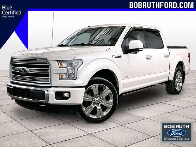 White Platinum Clearcoat Metallic 2017 Ford F-150 Pickup Truck Four-Wheel Drive Automatic