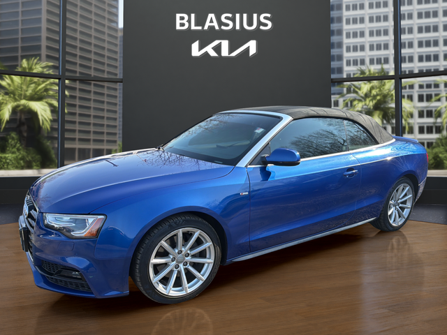 Sepang Blue Pearl Effect/Black Roof 2017 Audi A5 2.0T quattro Sport Cabriolet AWD Convertible All-Wheel Drive 8-Speed Automatic