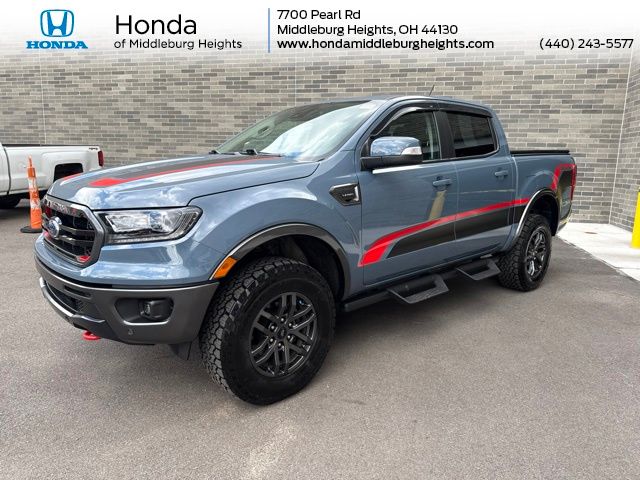 Blue (Azure Gray Metallic) 2023 Ford Ranger Pickup Truck Four-Wheel Drive Automatic