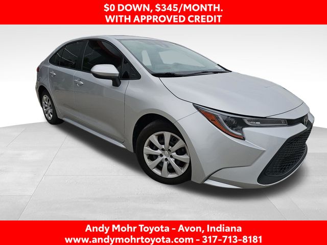 Classic Silver Metallic 2021 Toyota Corolla LE FWD Sedan Front-Wheel Drive Continuously Variable Transmission