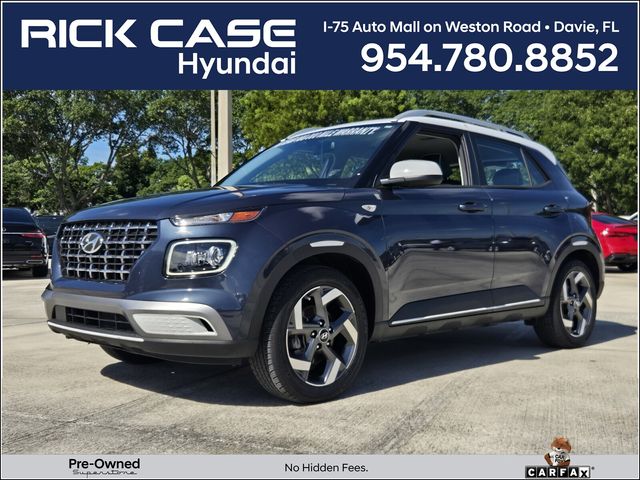 Denim w/White Roof 2024 Hyundai Venue SUV / Crossover Front-Wheel Drive Continuously Variable Transmission