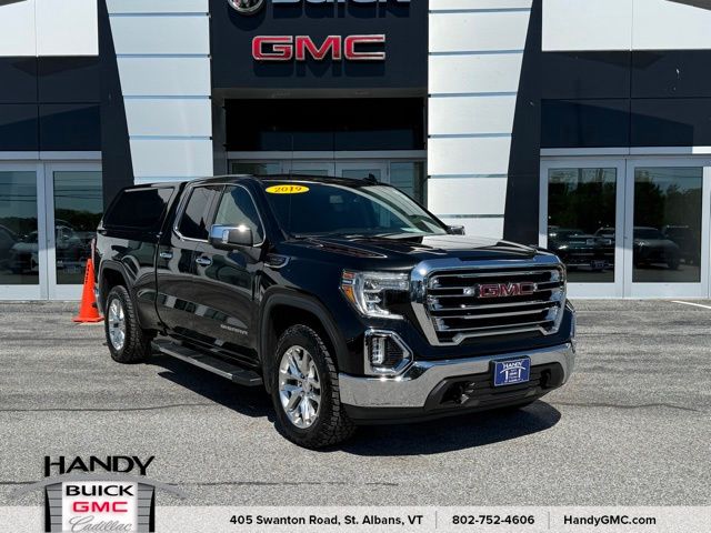 Onyx Black 2019 GMC Sierra 1500 SLT Double Cab 4WD Pickup Truck Four-Wheel Drive 8-Speed Automatic
