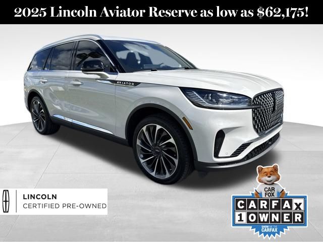 Pearl Metallic 2025 Lincoln Aviator SUV / Crossover All-Wheel Drive Automatic