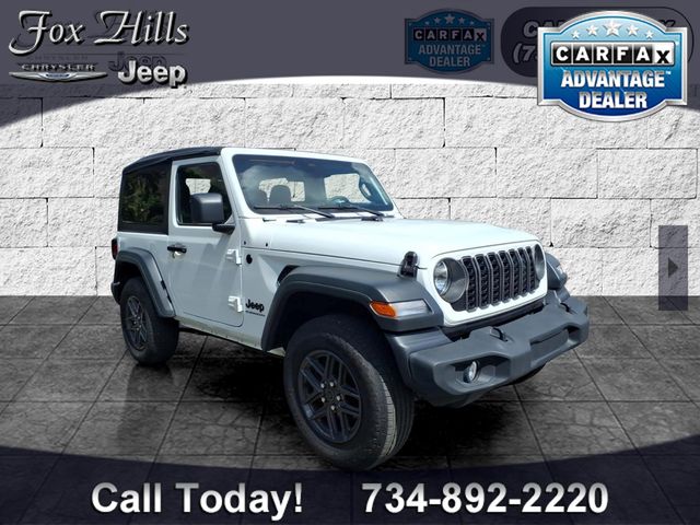 Bright White Clearcoat 2025 Jeep Wrangler SUV / Crossover Four-Wheel Drive 6-Speed Manual