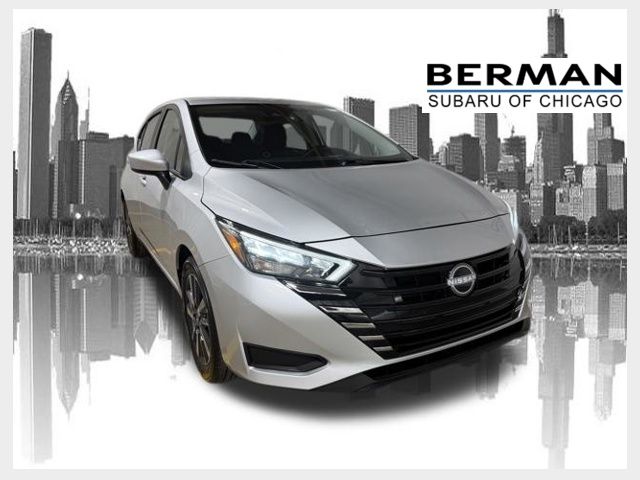 Brilliant Silver Metallic 2025 Nissan Versa Sedan Front-Wheel Drive Continuously Variable Transmission
