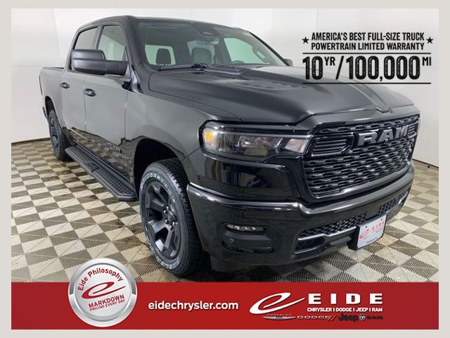 Diamond Black Crystal Pearlcoat 2026 RAM 1500 Express Crew Cab 4WD Pickup Truck Four-Wheel Drive 8-Speed Automatic
