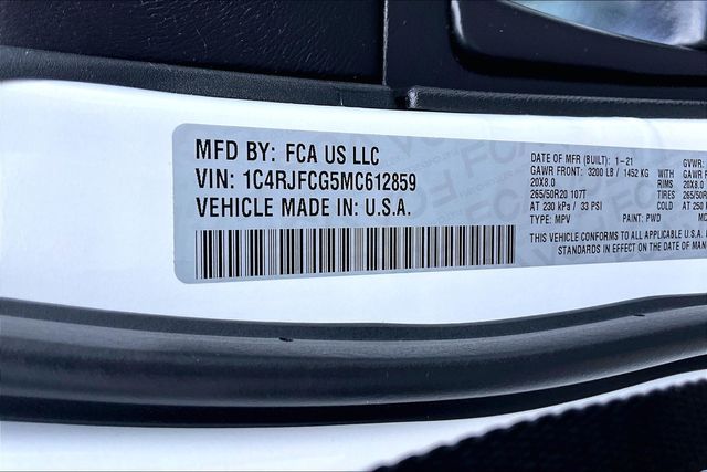 Used 2021 Jeep Grand Cherokee Overland For Sale in Gloucester, MA