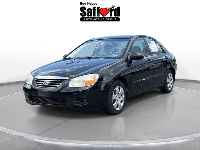 Ebony Black 2008 Kia Spectra Sedan Front-Wheel Drive 4-Speed Automatic Overdrive