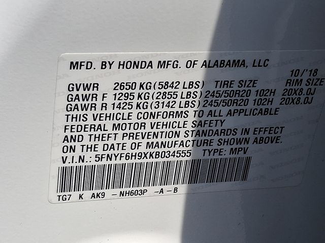 Used 2019 Honda Pilot SUV
