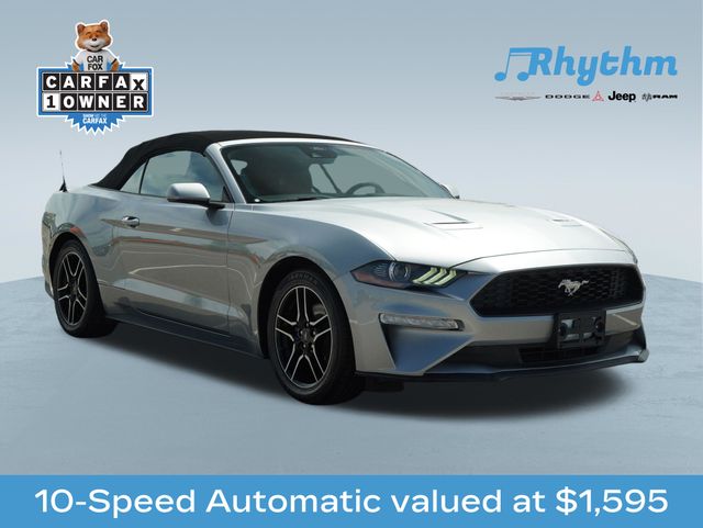 Silver Metallic 2023 Ford Mustang EcoBoost Premium Convertible RWD Convertible Rear-Wheel Drive Automatic