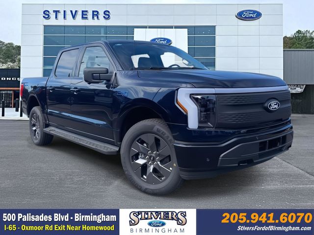 Blue Metallic 2025 Ford F-150 Lightning Flash SuperCrew AWD Pickup Truck All-Wheel Drive Automatic