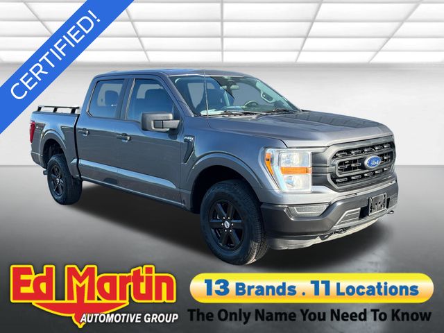 Gray 2022 Ford F-150 Pickup Truck Four-Wheel Drive Automatic