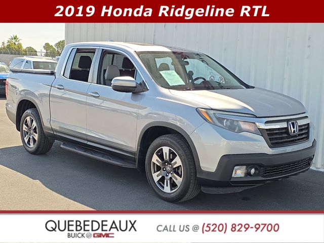 Lunar Silver Metallic 2019 Honda Ridgeline RTL AWD Pickup Truck All-Wheel Drive 6-Speed Automatic