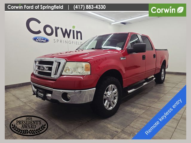 Bright Red Clearcoat 2008 Ford F-150 XLT SuperCrew SB 4WD Pickup Truck Four-Wheel Drive 4-Speed Automatic Overdrive