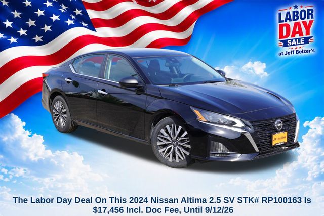 Super Black Clearcoat 2024 Nissan Altima Sedan Front-Wheel Drive Continuously Variable Transmission