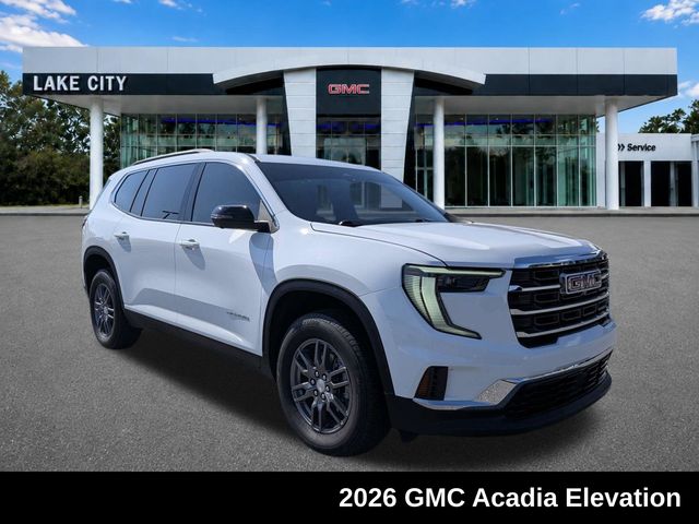 Summit White 2026 GMC Acadia SUV / Crossover Front-Wheel Drive 8-Speed Automatic