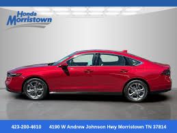 Radiant Red 2024 Honda Accord Hybrid Sedan Front-Wheel Drive Continuously Variable Transmission