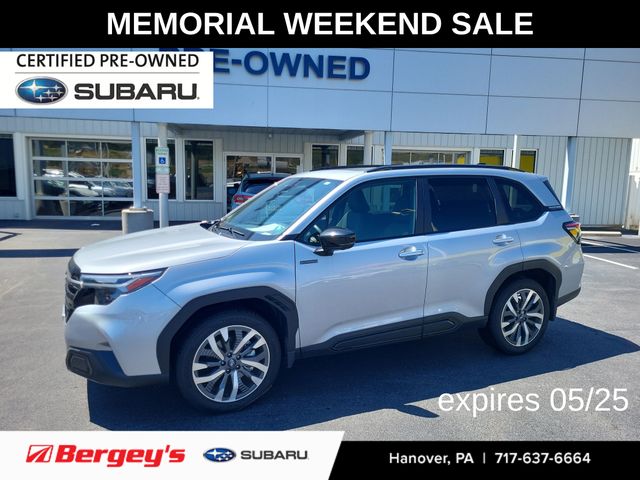 Ice Silver Metallic 2025 Subaru Forester Hybrid Touring AWD SUV / Crossover All-Wheel Drive Continuously Variable Transmission