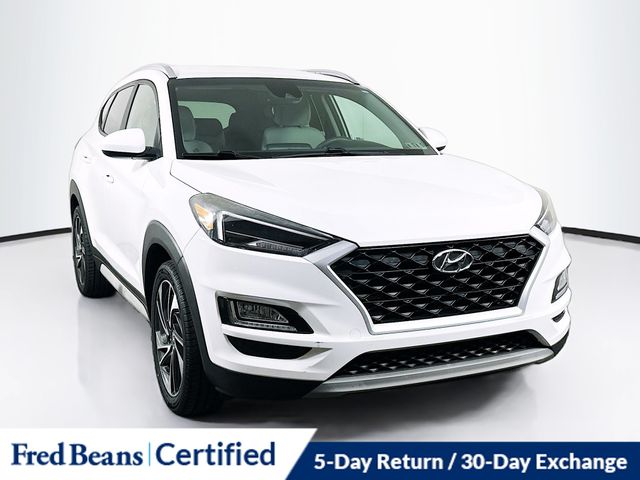 Dazzling White 2019 Hyundai Tucson Sport AWD SUV / Crossover All-Wheel Drive 6-Speed Automatic