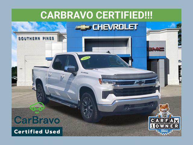 Summit White 2024 Chevrolet Silverado 1500 Pickup Truck Four-Wheel Drive Automatic