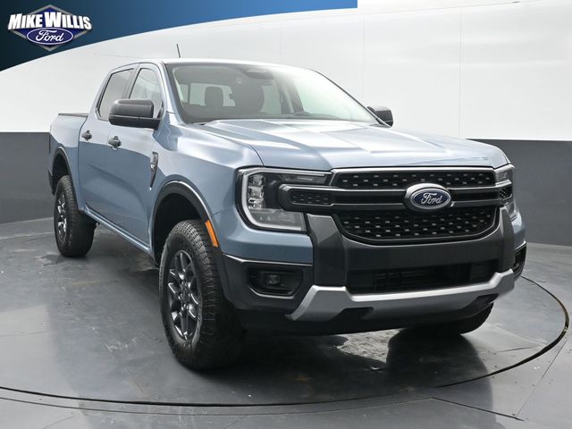 Blue (Azure Gray Metallic Tri-Coat) 2024 Ford Ranger XLT SuperCrew RWD Pickup Truck 4X2 Automatic