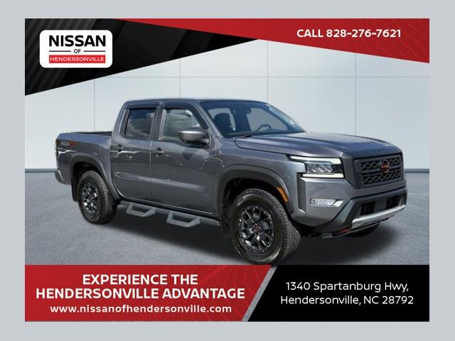 Gray (Gun Metallic) 2022 Nissan Frontier Pickup Truck Four-Wheel Drive 9-Speed Automatic
