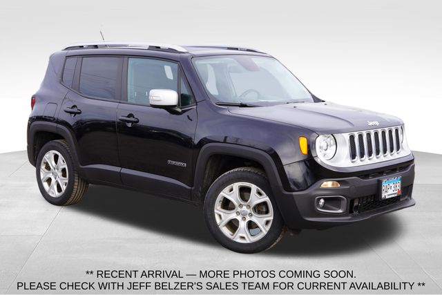 Black 2017 Jeep Renegade Limited 4WD SUV / Crossover Four-Wheel Drive 9-Speed Automatic
