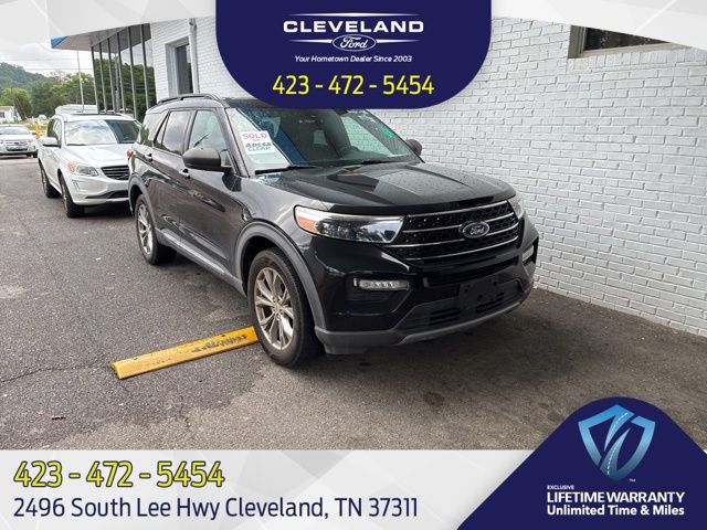 Black Metallic 2020 Ford Explorer XLT AWD SUV / Crossover All-Wheel Drive Automatic