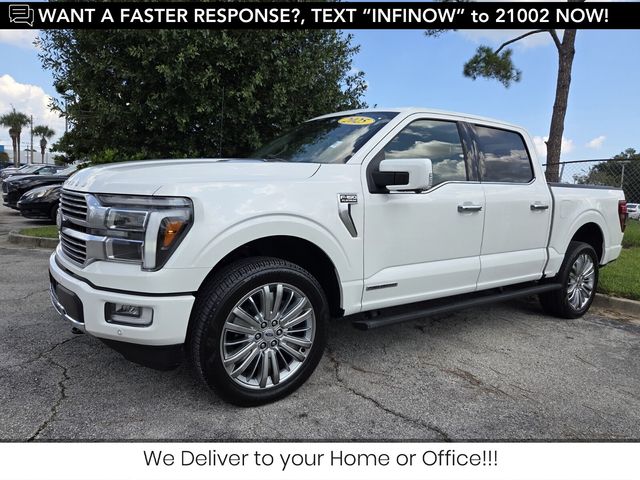 White Metallic 2025 Ford F-150 Pickup Truck Four-Wheel Drive Automatic