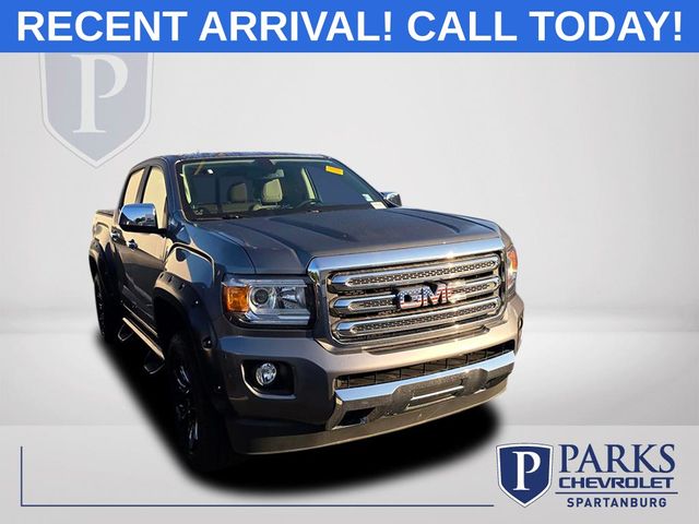 Gray (Steel Metallic) 2019 GMC Canyon Pickup Truck Four-Wheel Drive 8-Speed Automatic