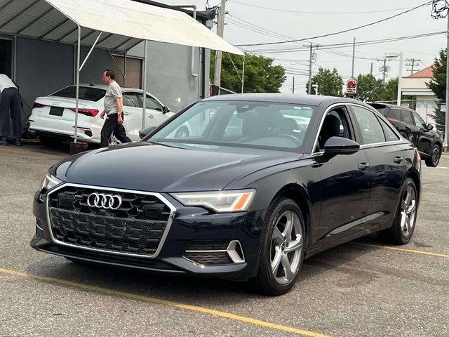 Blue 2024 Audi A6 Sedan All-Wheel Drive 7-Speed Automatic