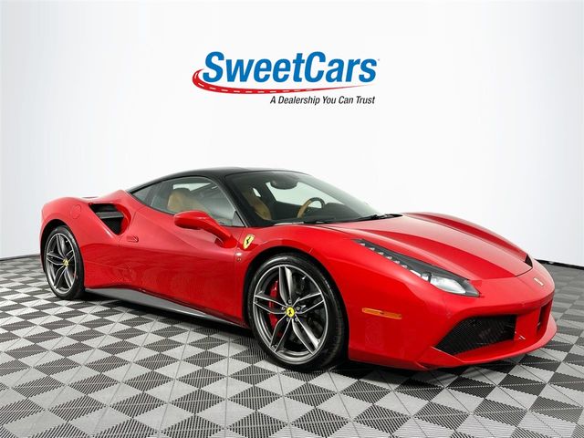 Rosso Corsa 2016 Ferrari 488 Coupe Rear-Wheel Drive 7-Speed Automatic