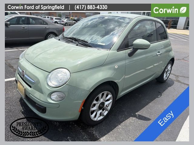 Verde Chiaro (Light Green) 2016 FIAT 500 Hatchback Front-Wheel Drive 6-Speed Automatic