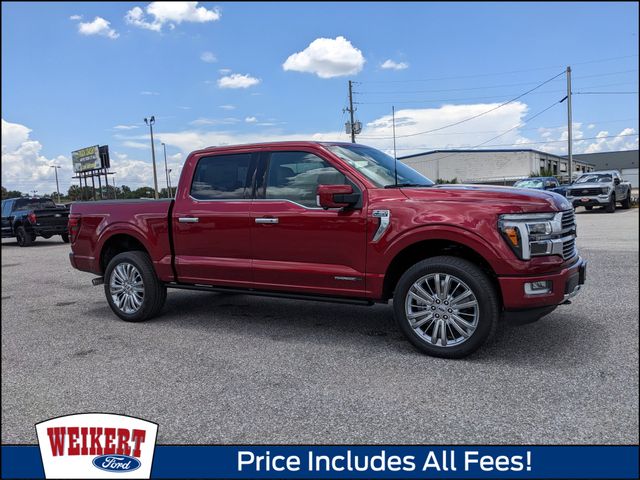 Ruby Red Metallic Tinted Clearcoat 2026 Ford F-150 Platinum SuperCrew 4WD Pickup Truck Four-Wheel Drive Automatic