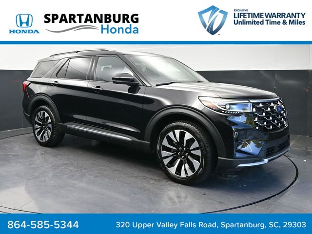 Black Metallic 2025 Ford Explorer Platinum AWD SUV / Crossover All-Wheel Drive Automatic