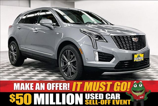Argent Silver Metallic 2024 Cadillac XT5 SUV / Crossover Four-Wheel Drive 9-Speed Automatic