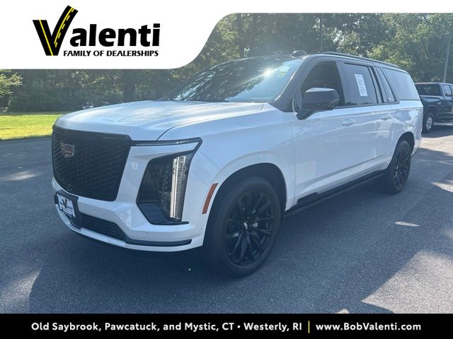 Crystal White Tricoat 2025 Cadillac Escalade ESV SUV / Crossover Four-Wheel Drive Automatic