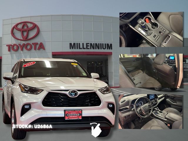 White (Wind Chill Pearl) 2025 Toyota Highlander SUV / Crossover All-Wheel Drive 8-Speed Automatic