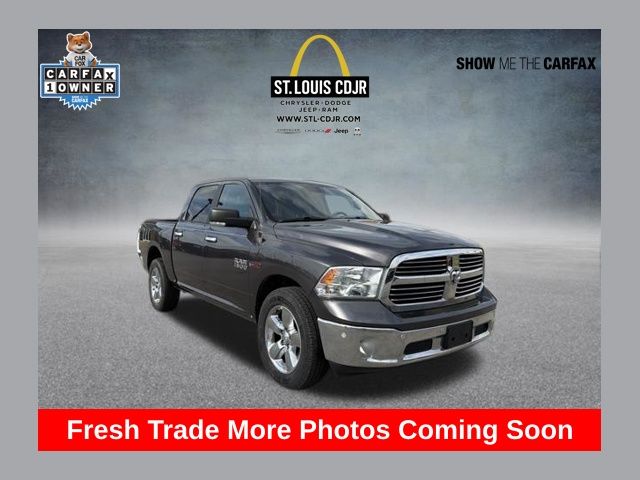 Gray (Granite Crystal Metallic Clearcoat) 2018 RAM 1500 Big Horn Crew Cab 4WD Pickup Truck Four-Wheel Drive 8-Speed Automatic