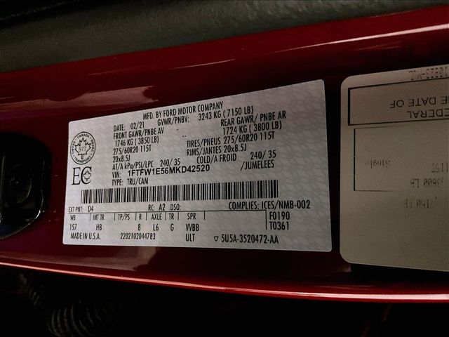 2021 Ford F-150 Lariat Red at Bob Ruth Ford